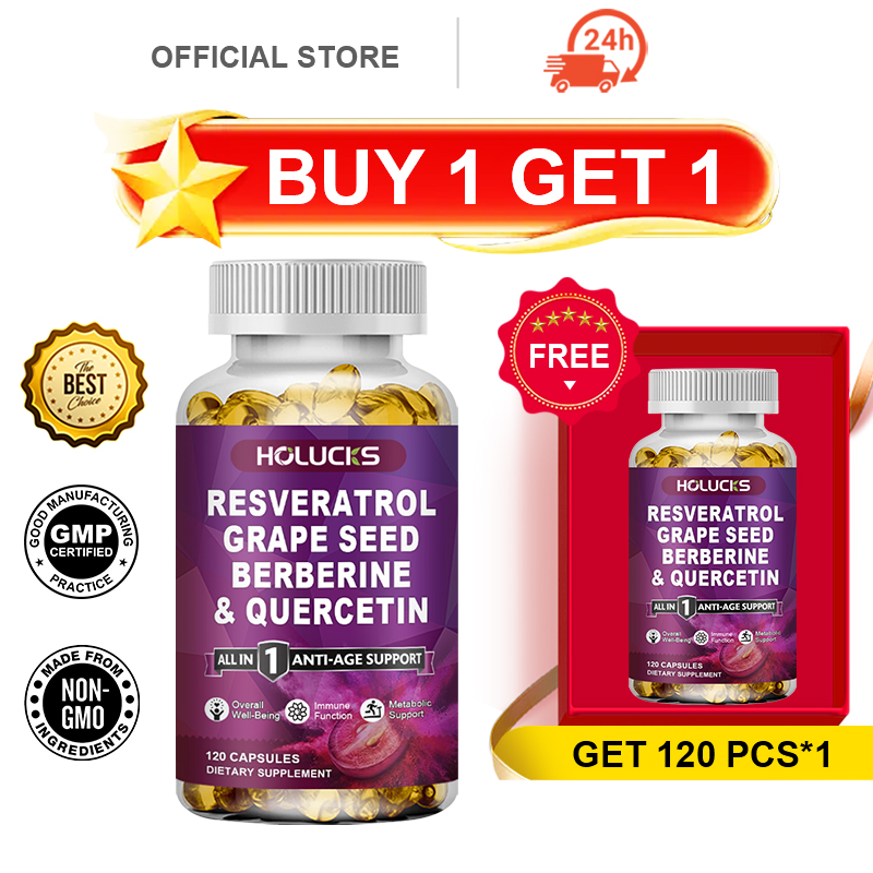 Resveratrol Capsule Anti Aging - Buy 1 Get 1 Free! Resveratrol