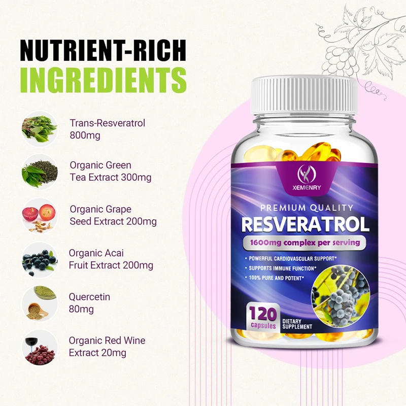 Resveratrol Capsules - Support - đánh giá và giá Resveratrol Capsule Anti Aging