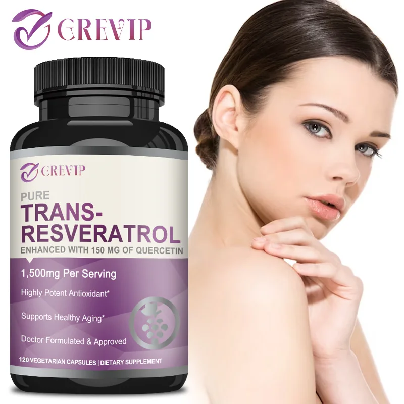 Trans-Resveratrol 1500mg - Pot - đánh giá và giá Resveratrol Capsule Anti Aging