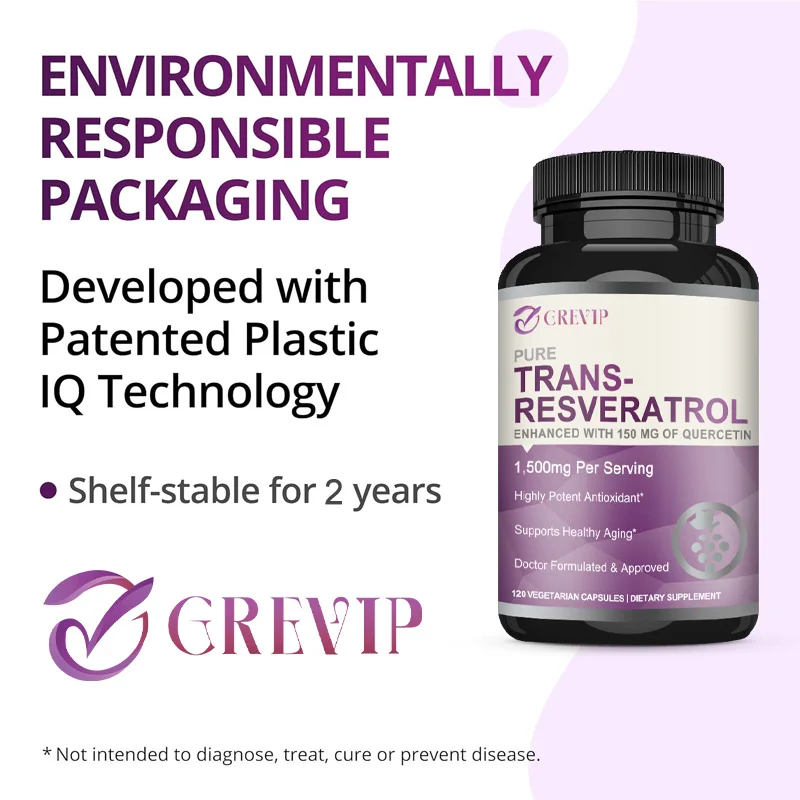 Trans-Resveratrol 1500mg - Pot - đánh giá và giá Resveratrol Capsule Anti Aging