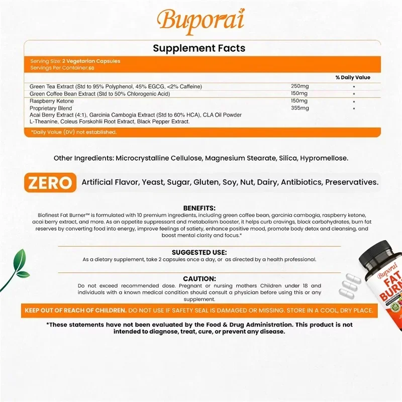 Fat Burner Capsules - Promotes - đánh giá và giá Green Tea Extract Fat