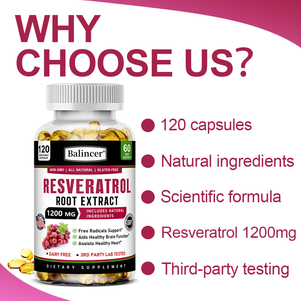 Resveratrol Root Extract 1200m - đánh giá và giá Resveratrol Capsule Anti Aging