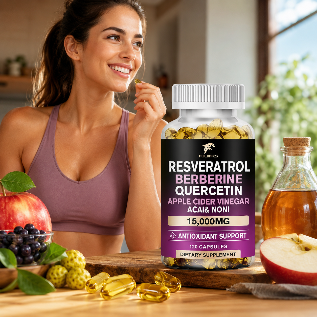 Premium Resveratrol 6500mg, wi - đánh giá và giá Resveratrol Capsule Anti Aging