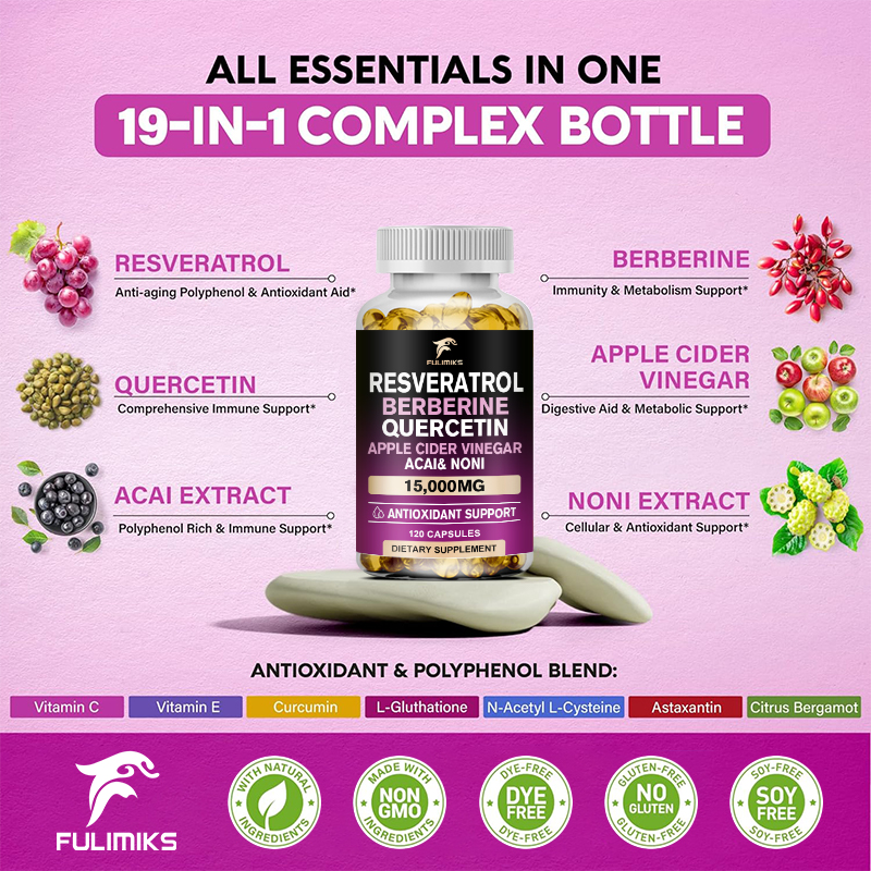 Premium Resveratrol 6500mg, wi - đánh giá và giá Resveratrol Capsule Anti Aging