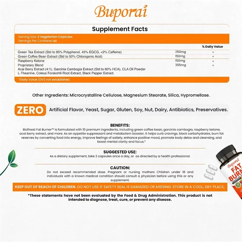 Fat Burner Capsules - Antioxid - đánh giá và giá Green Tea Extract Fat
