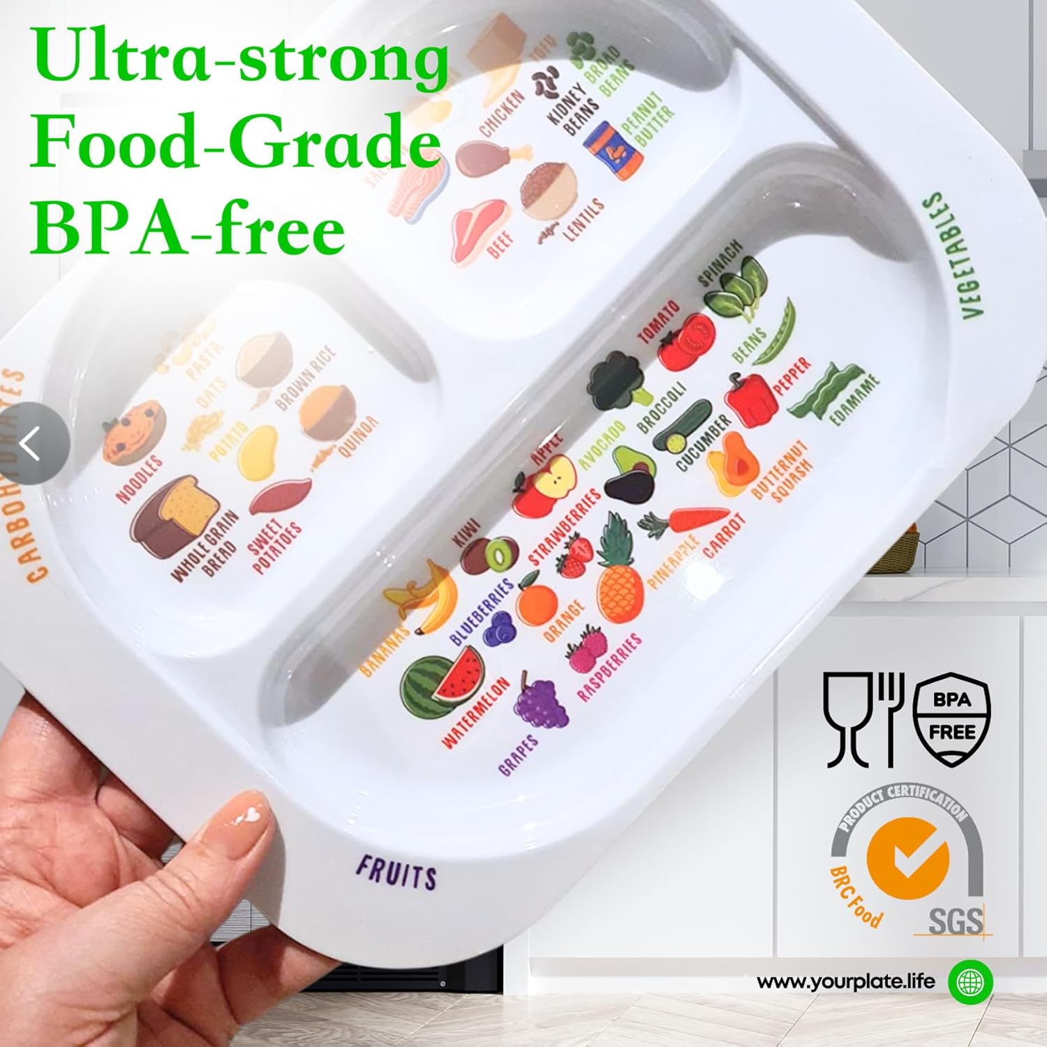 Divided Portion Plate for Kids - đánh giá và giá Nutrition & Fitness Coaching Fulham