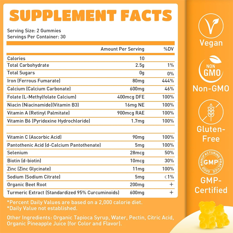 Pure Vegetarian Iron Supplemen - đánh giá và giá Nutrition Zinc