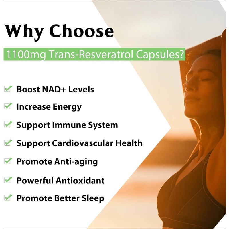 99% Resveratrol 1100mg Antioxi - đánh giá và giá Resveratrol Capsule Anti Aging
